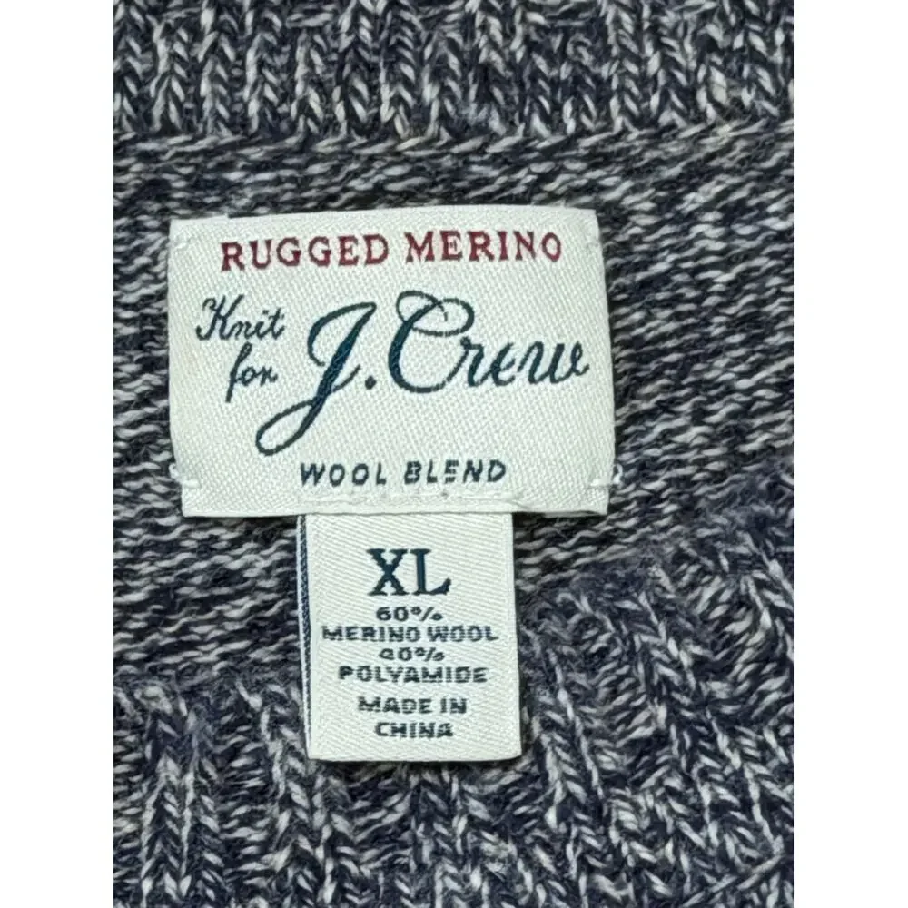 J.Crew Rugged Merino Wool Blend Crewneck Sweater XL